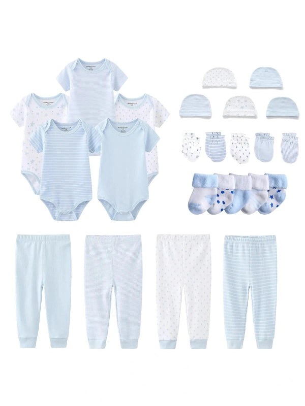 20-piece newborn bundle onesie+pants+hats+Socks