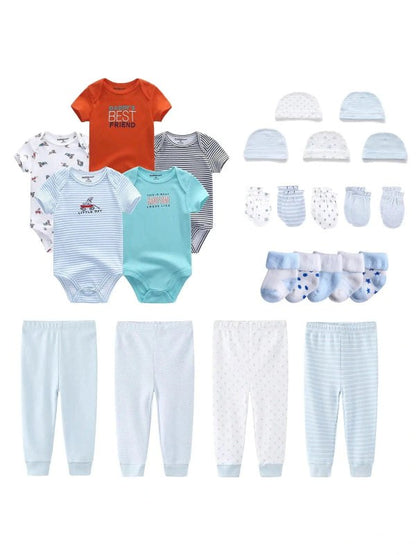 20-piece newborn bundle onesie+pants+hats+Socks