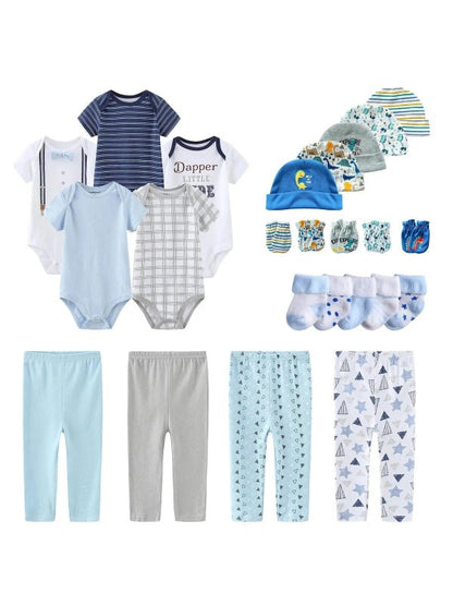 20-piece newborn bundle onesie+pants+hats+Socks