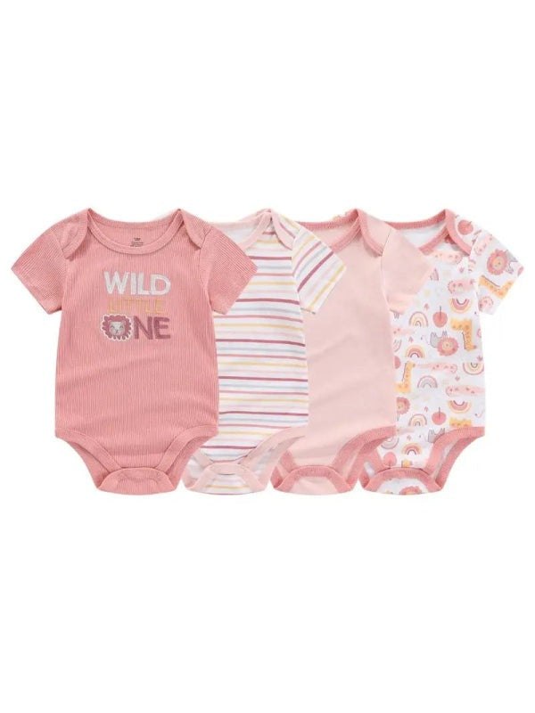 4-Packs Short Sleeve Baby Shirts