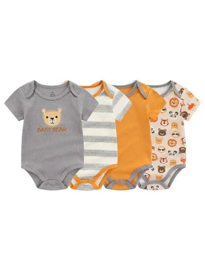 4-Packs Short Sleeve Baby Shirts