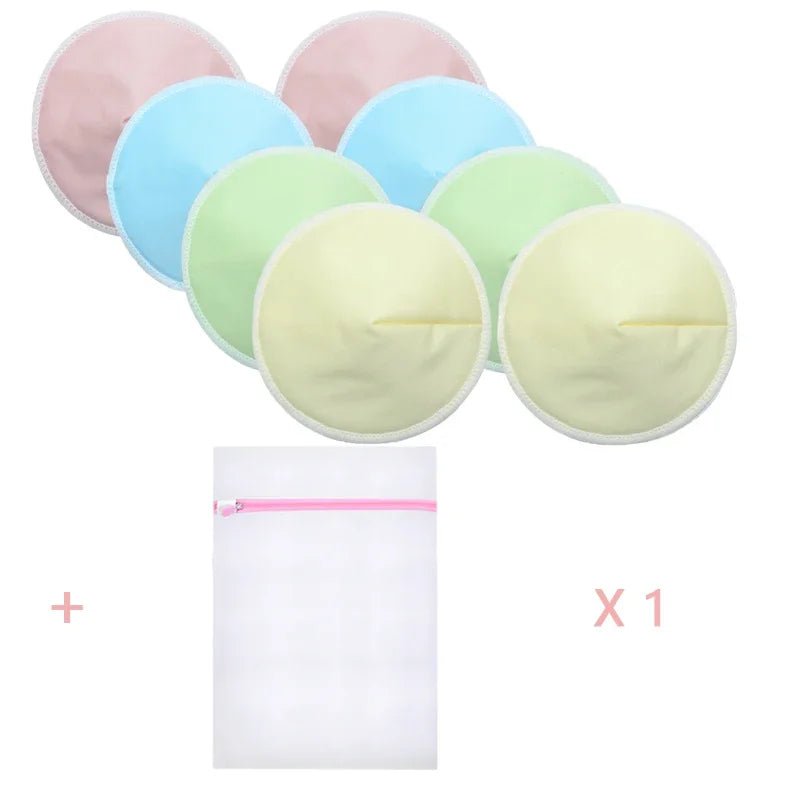 4 Pairs High Quality Reusable Nursing Pads Postpartum Washable Breast Pads Breastfeeding Accessory