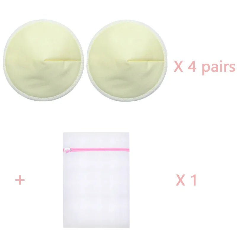 4 Pairs High Quality Reusable Nursing Pads Postpartum Washable Breast Pads Breastfeeding Accessory