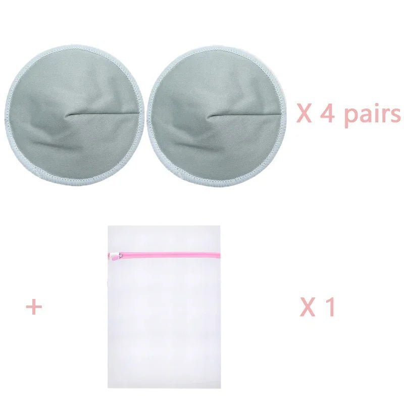 4 Pairs High Quality Reusable Nursing Pads Postpartum Washable Breast Pads Breastfeeding Accessory