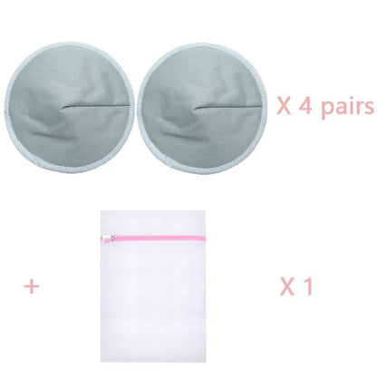 4 Pairs High Quality Reusable Nursing Pads Postpartum Washable Breast Pads Breastfeeding Accessory