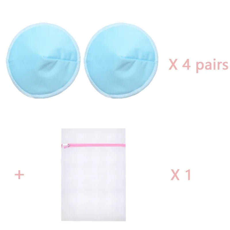 4 Pairs High Quality Reusable Nursing Pads Postpartum Washable Breast Pads Breastfeeding Accessory