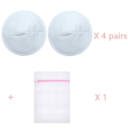 4 Pairs High Quality Reusable Nursing Pads Postpartum Washable Breast Pads Breastfeeding Accessory