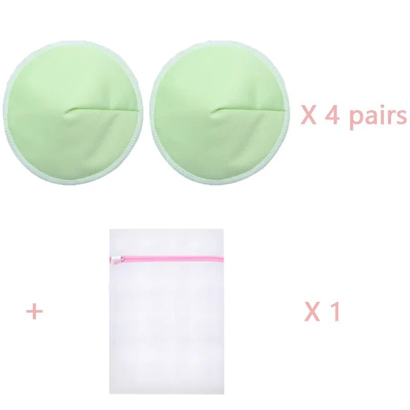 4 Pairs High Quality Reusable Nursing Pads Postpartum Washable Breast Pads Breastfeeding Accessory