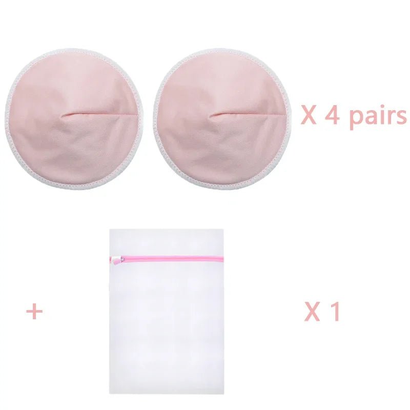 4 Pairs High Quality Reusable Nursing Pads Postpartum Washable Breast Pads Breastfeeding Accessory