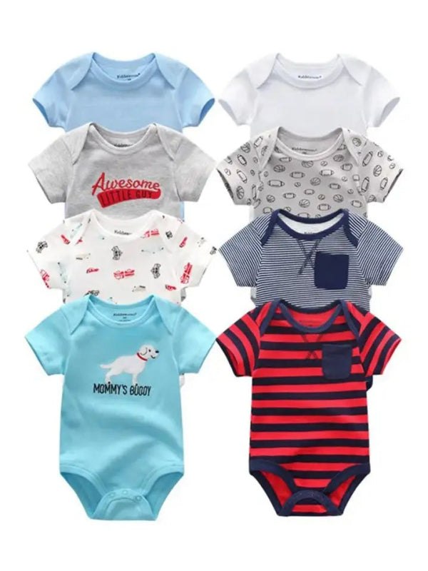 8PCS Baby Boy Summer Clothes