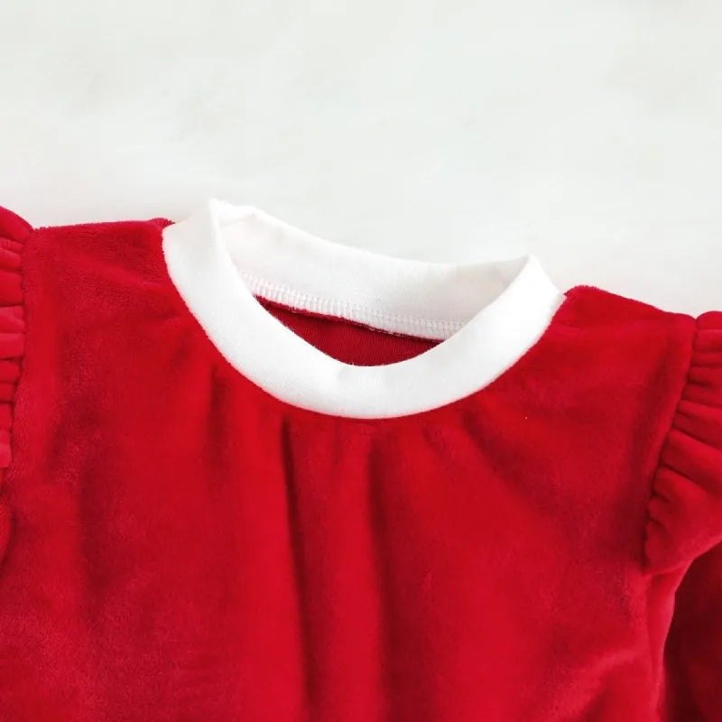 Christmas Baby Red Romper Dress Newborn