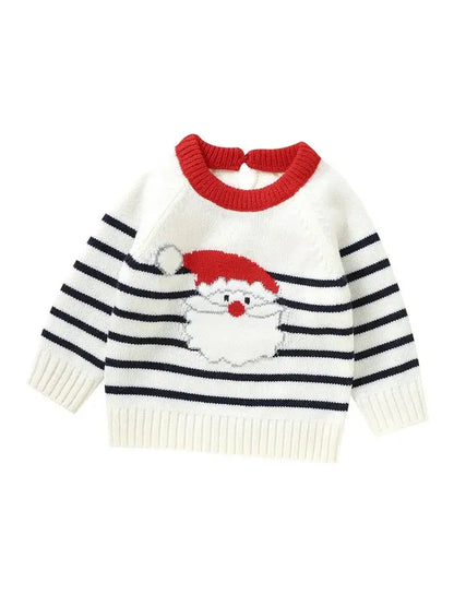 Baby Knitted Sweater Christmas Santa/Elk Print