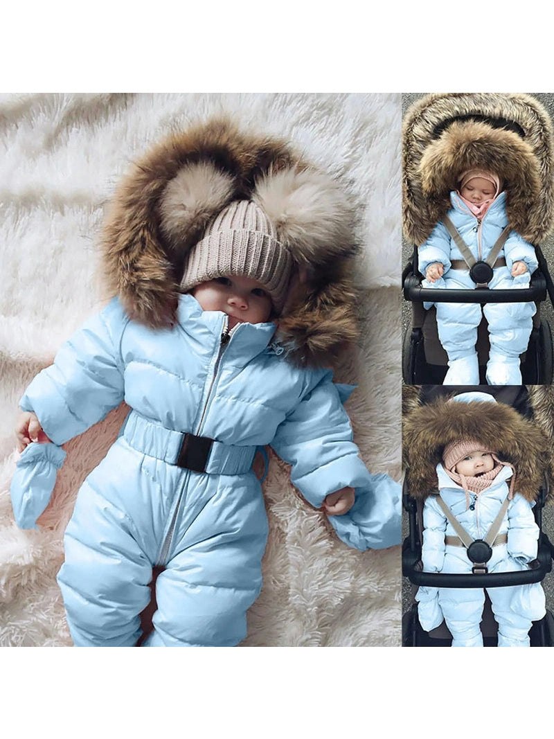 Baby Boys Girls Snowsuit Infant Newborn Winter Down Jacket Jumpsuit