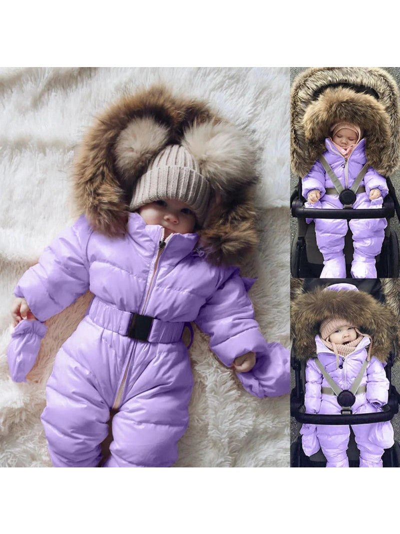 Baby Boys Girls Snowsuit Infant Newborn Winter Down Jacket Jumpsuit