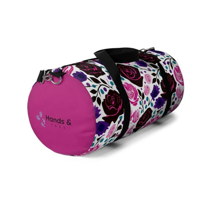 Black and Pink Roses Duffel Bag