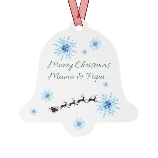 Merry Christmas Mama and Papa Ornament