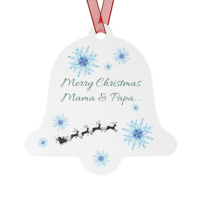 Merry Christmas Mama and Papa Ornament