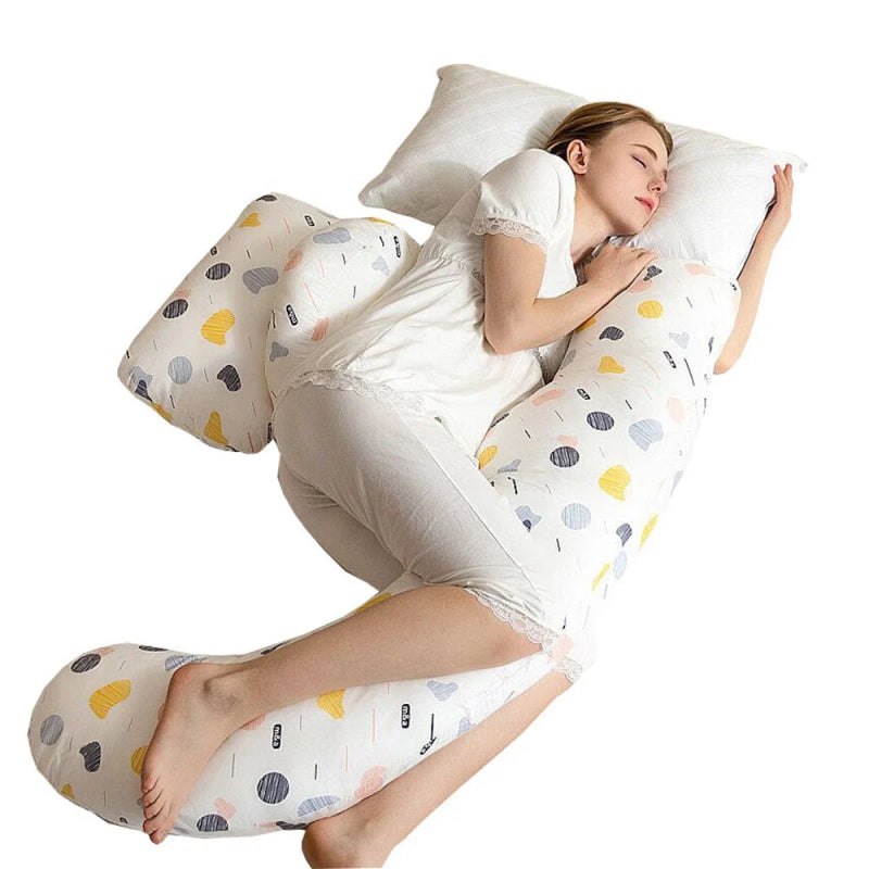 Pregnancy Pillow Side Sleepers Nursing Comfortable Cotton Body Pillow Support