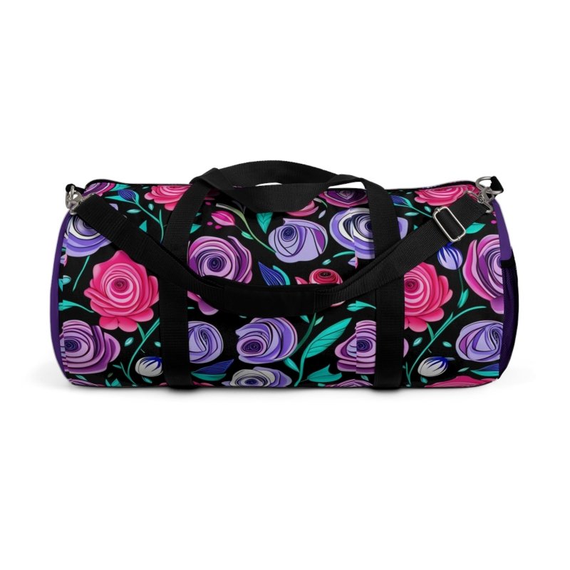 Purple Roses Hands and Toes Duffel Bag