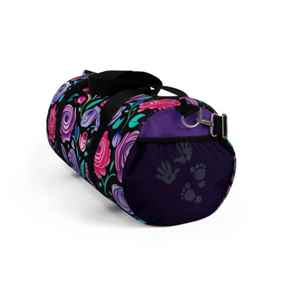 Purple Roses Hands and Toes Duffel Bag