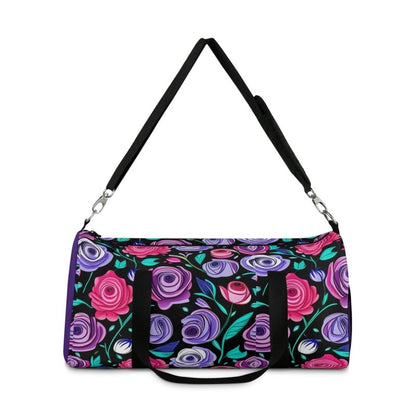 Purple Roses Hands and Toes Duffel Bag