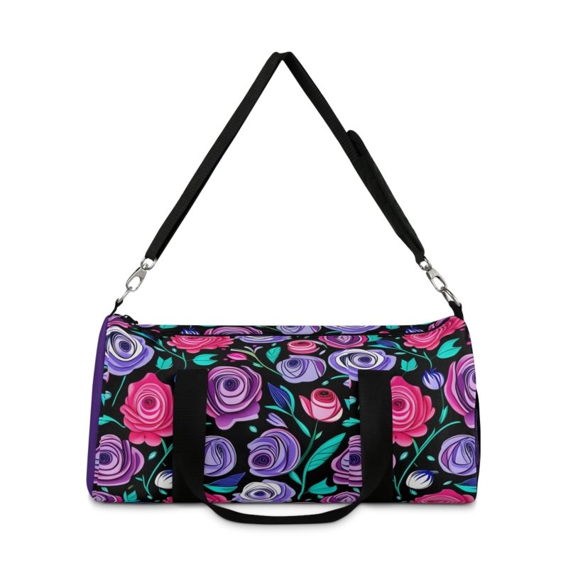 Purple Roses Hands and Toes Duffel Bag