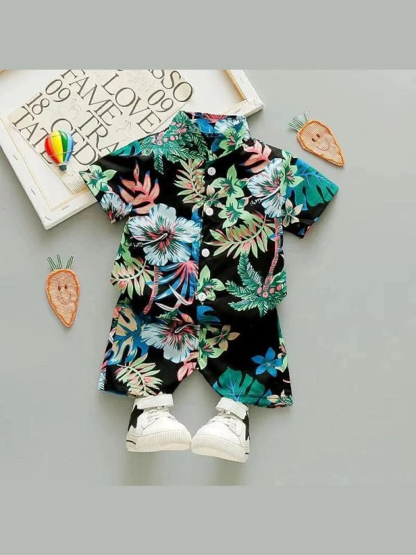 Summer Baby Boy Floral 2PC ClothingSet