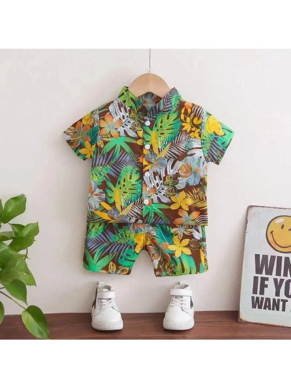 Summer Baby Boy Floral 2PC ClothingSet