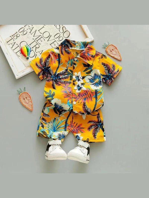 Summer Baby Boy Floral 2PC ClothingSet