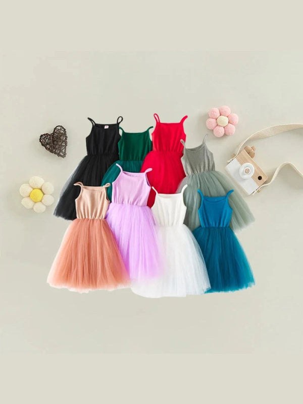 Tutu Summer Princess Tulle Dress Girls