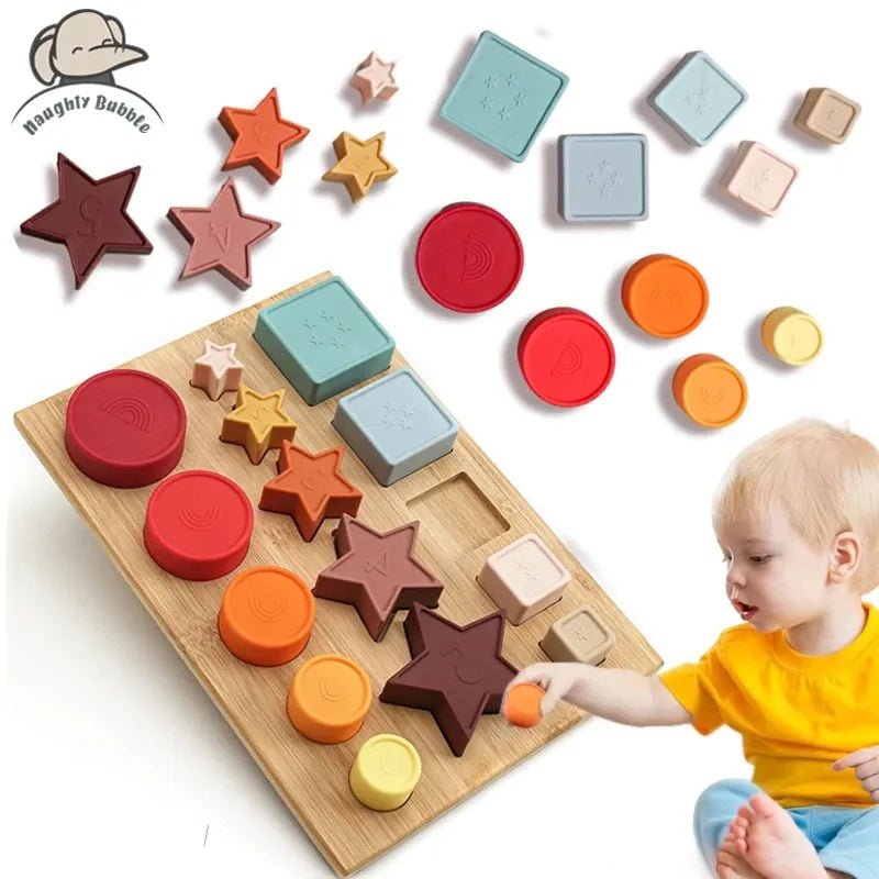 1 set Shapes Building Blocks Puzzle