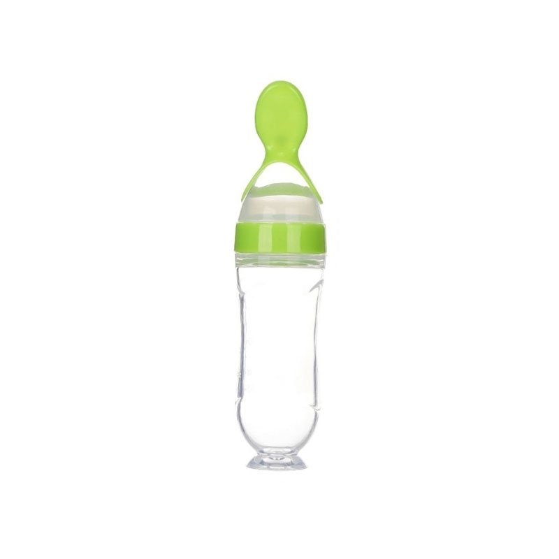 Baby Food Squeeze Bottle With Spoon