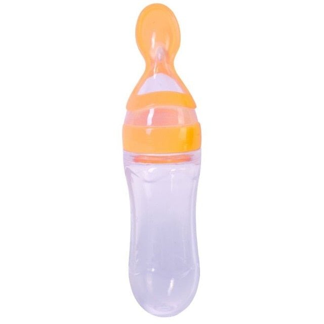 Baby Food Squeeze Bottle With Spoon