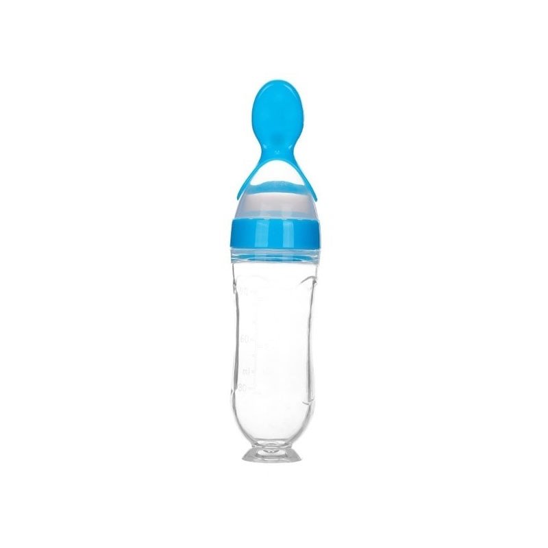 Baby Food Squeeze Bottle With Spoon