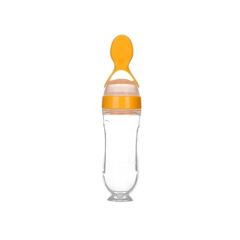 Baby Food Squeeze Bottle With Spoon