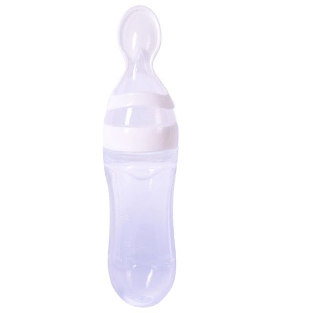 Baby Food Squeeze Bottle With Spoon