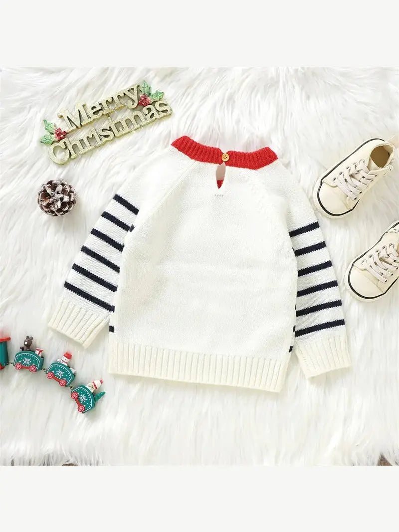 Baby Knitted Sweater Christmas Santa/Elk Print