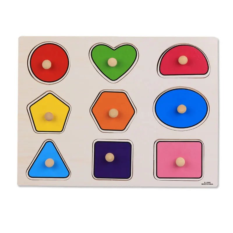 Baby Toys Montessori wooden Puzzle/Hand Grab Board Set