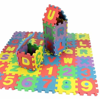 children mini EVA Foam Alphabet Letters Numbers Puzzle