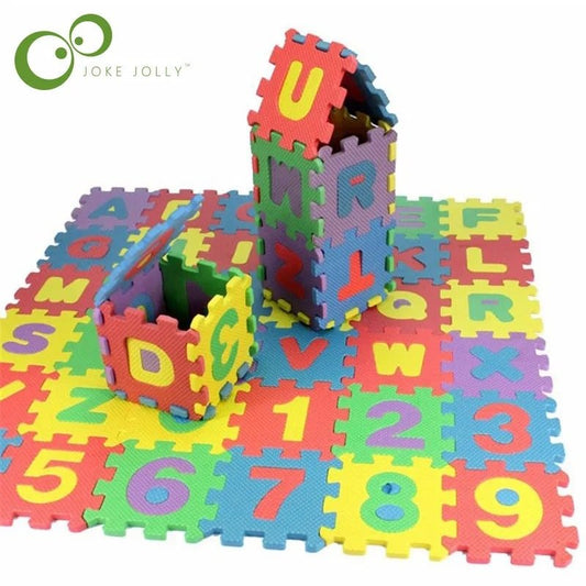 children mini EVA Foam Alphabet Letters Numbers Puzzle