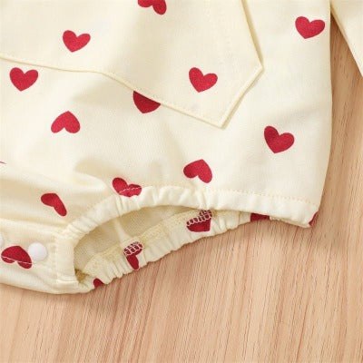 hooded heart onesie