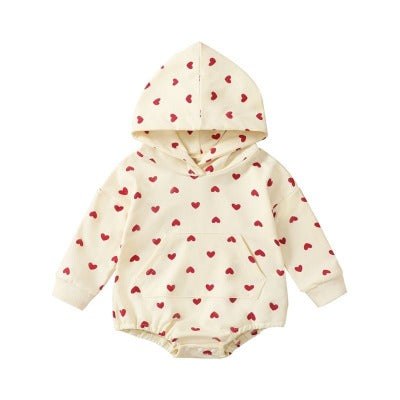 hooded heart onesie