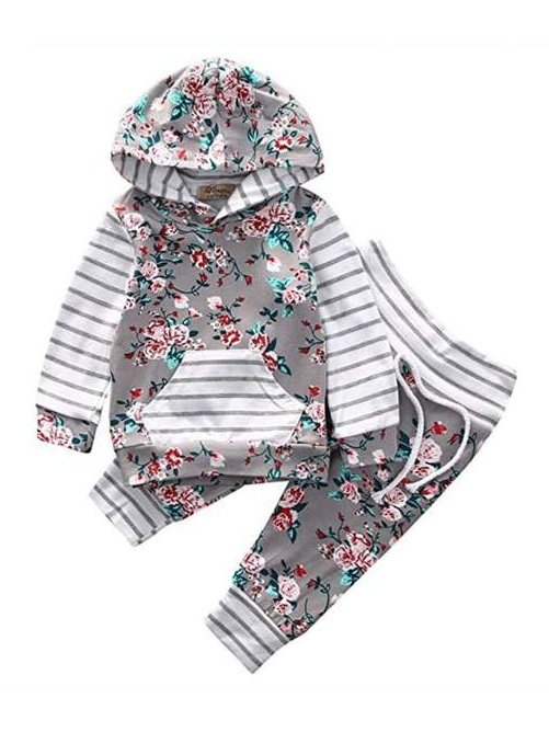 Infant Baby Girl Floral Striped Outift