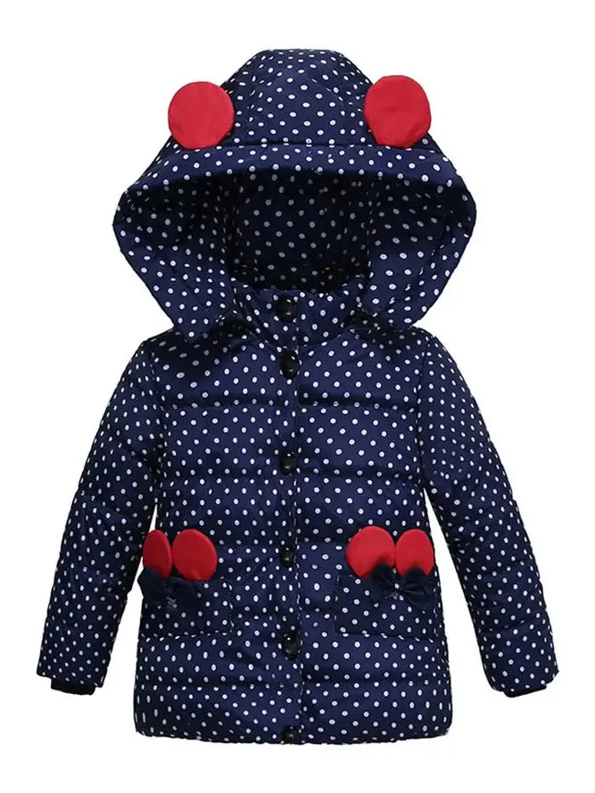 Kids 2+ Autumn Winter Jacket For Baby Girls Down Coat