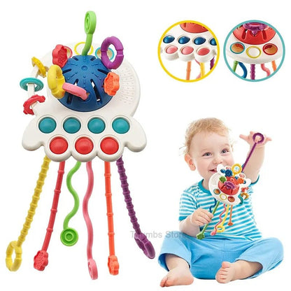 Montessori Pull String Sensory Toys