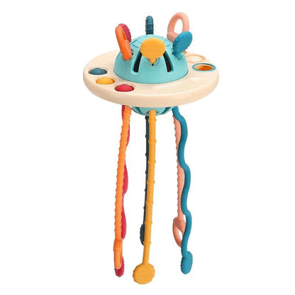 Montessori Pull String Sensory Toys Teething Activity Toy