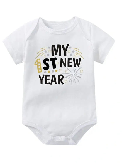 My 1st New Year Baby Girl Boy Clothes Cotton