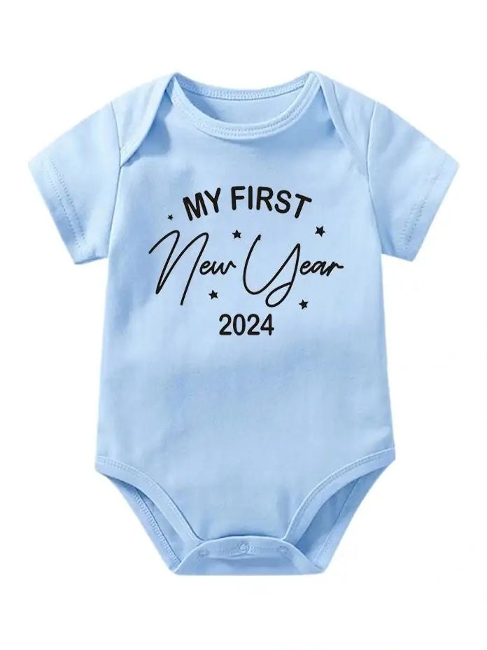 My 1st New Year Baby Girl Boy Clothes Cotton