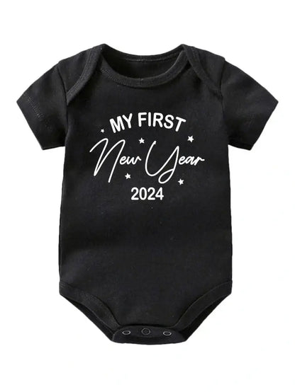 My 1st New Year Baby Girl Boy Clothes Cotton