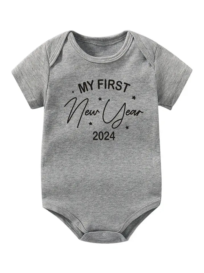 My 1st New Year Baby Girl Boy Clothes Cotton